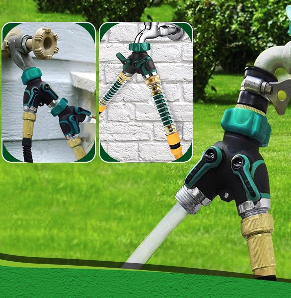 قطعتان من موصلات خراطيم معدنية - مراجعة Gardena Hose Comfort وسعره