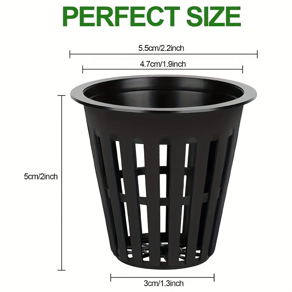 24/48 قطعة أكواب شبكية مستديرة - مراجعة Net Pot 3 Inch وسعره